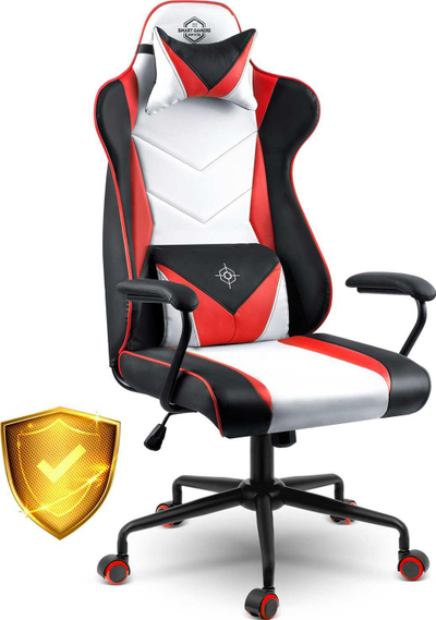 Karrige gaming Sofotel Miss Fortune 2593, me rregullim lartësie, me lëkundje, e zezë