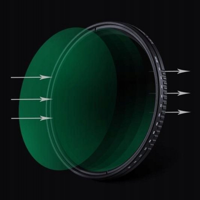 Filter ND variabël K&amp;F Concept Fader ND8 ND2000, 55mm, gri