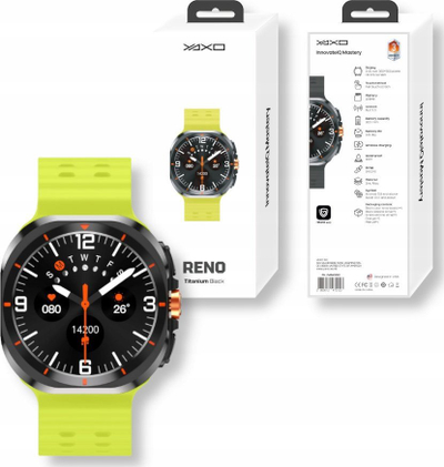 Smartwatch Yaxo Reno Titanium, 47.5mm, Bluetooth, i zi