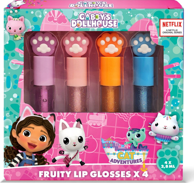 Set lip gloss NoName Gabbys Dollhouse, 4x2.8ml, shumëngjyrësh