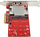 Kartë adaptuese SSD StarTech Dual M.2 PCIe, PCIe 3.0 x8 x16, NVMe AHCI, e zezë