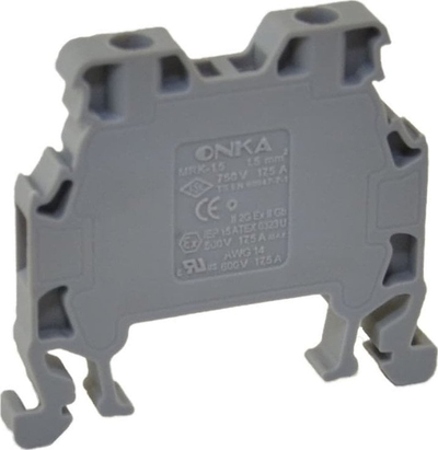 Terminal universal me vidë ONKA MRK, 1.5 mm², gri