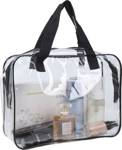 Set çantash organizuese Transparent Necessities, 3 pjesë, PVC, transparente