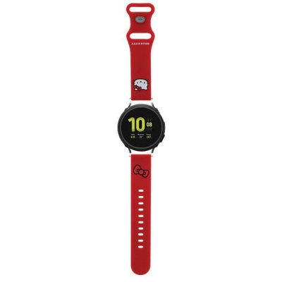 Rrip smartwatch Hello Kitty HKUWMSCHBLR, silikon, 20mm, i kuq