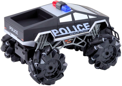 Makina lodër policore me telekomandë, off-road 1:16, drita LED dhe tym, shumëngjyrëshe