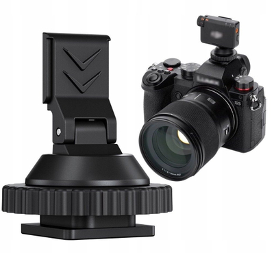Adapter cold shoe JJC HC DMN për DJI Mic Mini, për action cam, ngjyrë e zezë