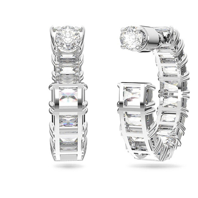 Vathë për femra Swarovski, të argjendtë