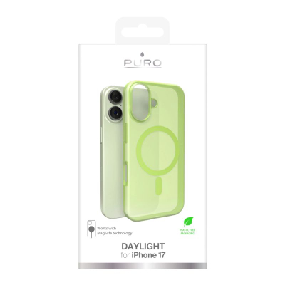 Mbulesë telefoni Puro Protective Case, për iPhone 17, e tejdukshme, jeshile
