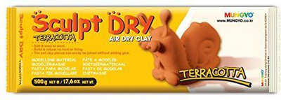 Argjilë modeluese Mungyo Sculpt Dry, që ngurtësohet vetë, 500 g, terrakota