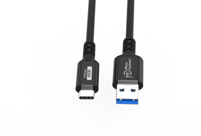 Kabllo USB Microconnect Premium USB C në USB A, 1m, e zezë