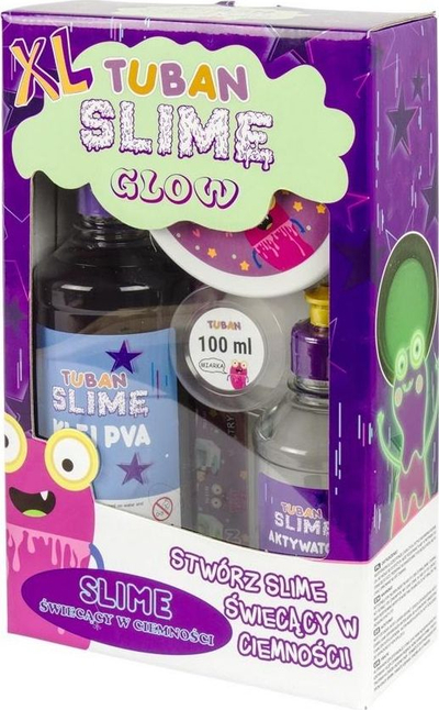 Set slime TUBAN Super Slime XL, Glow in the Dark, lejla