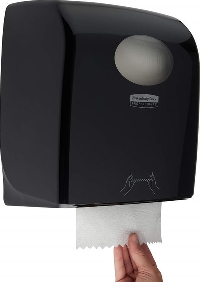 Dispenser peshqirësh Kimberly-Clark Aquarius 7956, për rul, murale, i zi
