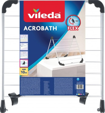 Tharëse rrobash Vileda Acrobath, për vaskë, e bardhë