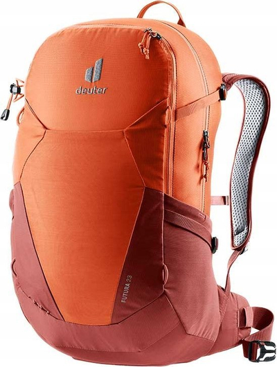 Çantë shpine Deuter Futura 23 për hiking, 23L, me sistem ajrimi Aircomfort, portokalli