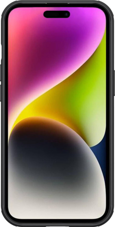 Kapak telefoni Nillkin CamShield Pro Magnetic për iPhone 15, me kapak kamere, i zi