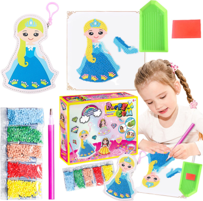 Set kreativ Maksik 5D Diamond Mosaic, mozaik me diamante, për fëmijë 6+, shumëngjyrësh