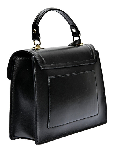 Çantë dore AW25 LV 3150, lëkurë natyrale, 21x26x8 cm, e zezë
