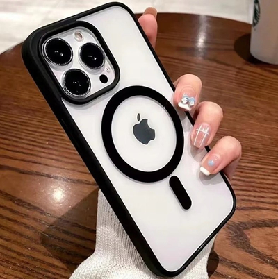 Futrollë Ecobox për iPhone 16 Pro, MagSafe, PC TPU, e zezë