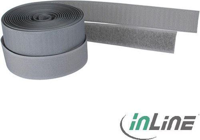 Organizues kabllosh InLine Velcro, 1 copë, gri