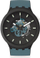 Orë për meshkuj SWATCH Big Bold Bioceramic SB03B107, e kaltër/zezë