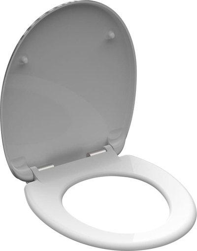 Ulc’ tualeti Schuette Yin &amp; Yang, duroplast, mbyllje e butë, gri