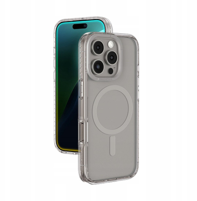 Maskë telefoni Amazingthing Titan Pro Mag për iPhone 16 Pro Max, me unazë magnetike, gri