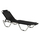 Shezllon profesional alumini WALDO i zi 195×53–60×30 cm (HM5071.90), zezë