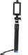 Shkop selfie universal me buton në dorezë, kabllo 3.5mm, deri 80 cm, ngjyrë zi me blu