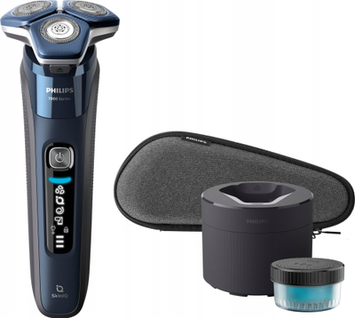 Makinë rroje Philips Shaver Series 7000 S7885/50, pa kabllo, 60 min autonomi, blu