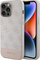 Mbulesë telefoni Guess 4G Stripe Collection për iPhone 14 Pro, lëkurë eko, rozë