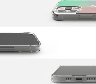 Kapak telefoni Ringke Fusion Design për iPhone 12 Pro Max, rozë jeshile