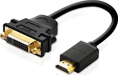 Kabllo adapter HDMI në DVI UGREEN 20136, 15cm, 24+5, e zezë