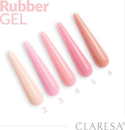 Xhel ndërtues për thonj Claresa Rubber Gel, UV LED, 45g, nuanca 05