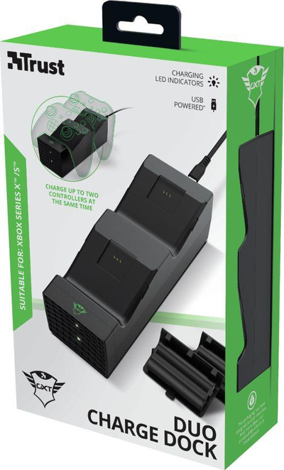 Stacioni i dyfishtë i karikimit Trust GXT250 për pads Xbox Series X / S
