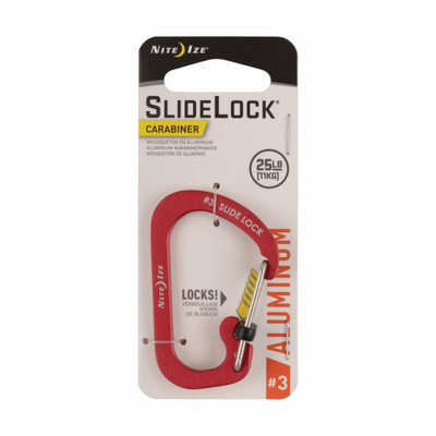 Карабинер Nite Ize SlideLock 3, алуминиум, црвен