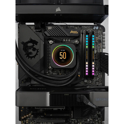 Memorie RAM Corsair Dominator Platinum RGB, 64GB DDR5, 5600MHz, e zezë
