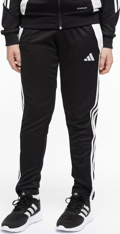 Pantallona adidas Tiro 24 Slim Jr IJ7667, për kalamaj, poliestër, të zeza