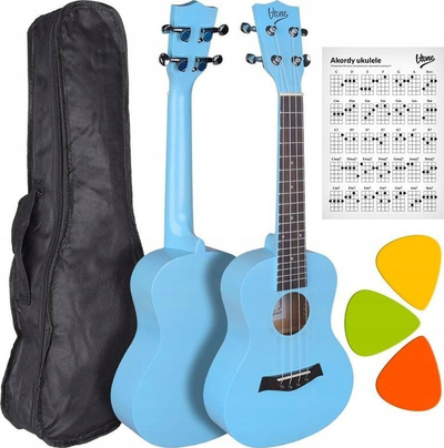 Ukulele koncert V-Tone UK23, 23", me çantë, blu