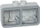 Kuti elektrike Legrand Plexo ISO20, 2 module horizontale, IP55, gri