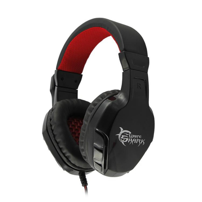 Kufje Gaming White Shark Panther GHS-1641, të zeza/kuqe