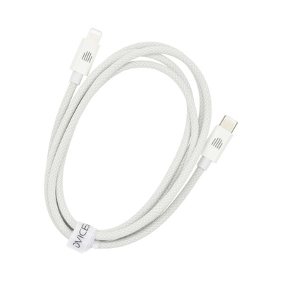 Dviced Cable USB-C To Lightning Nylon Textile 1,25M, White