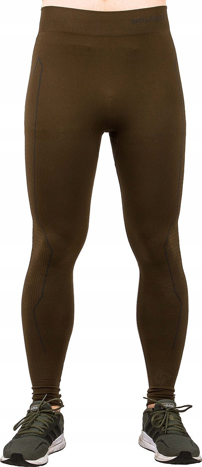 Leggings termike Brubeck Ranger, mas XXL, i mbajnë mirë ngrohtë, ngjyrë kaki