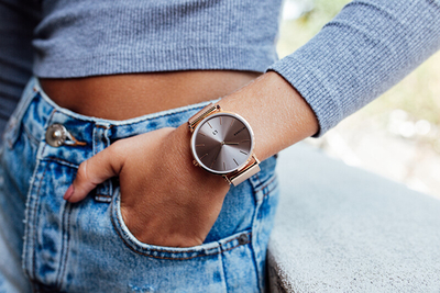 Orë dore Millner Mayfair Rose Graphite 39 mm