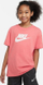 Bluzë Nike Basic Futura Tee Youth, pambuk, për kalamaj, korale