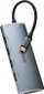 Adapter USB C Equip 7 në 1, HDMI, 3x USB 3.0, gri metal