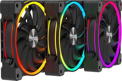 Ventilator PC Alpenföhn Wing Boost 3, 120mm, ARGB, set me 3 copë, i zi
