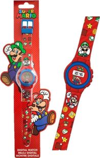 Orë dixhitale fëmijësh Kids Euroswan KE02 ECO Super Mario, ekran dixhital, e kuqe