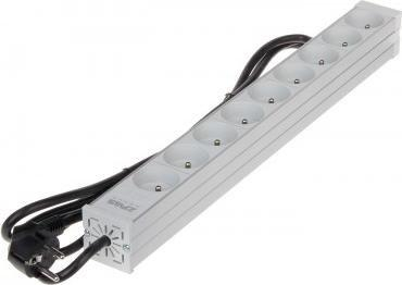 PDU ZPAS PD-9 për rack, 9 dalje, 3680W, gri