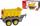 Rimorkio lodër BIG Power Worker Maxi Trailer, plastike, për kalamaj 3+, e verdhë me gri