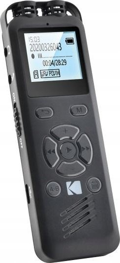 Dиктафон Kodak VRC 250, 8GB, LCD екран, црн